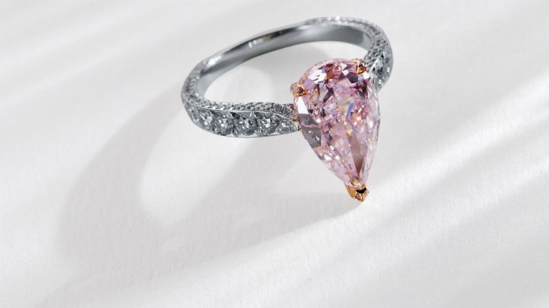 image 0 Caroline's Dreams - Unique High Jewellery Pink Diamond Ring