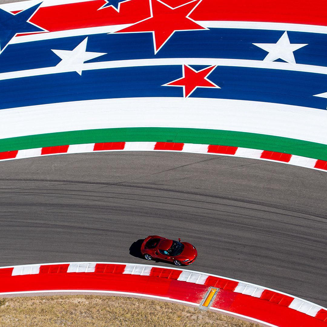 image  1 Ferrari - Getting a taste of the track at the Circuit of the Americas in #Austin