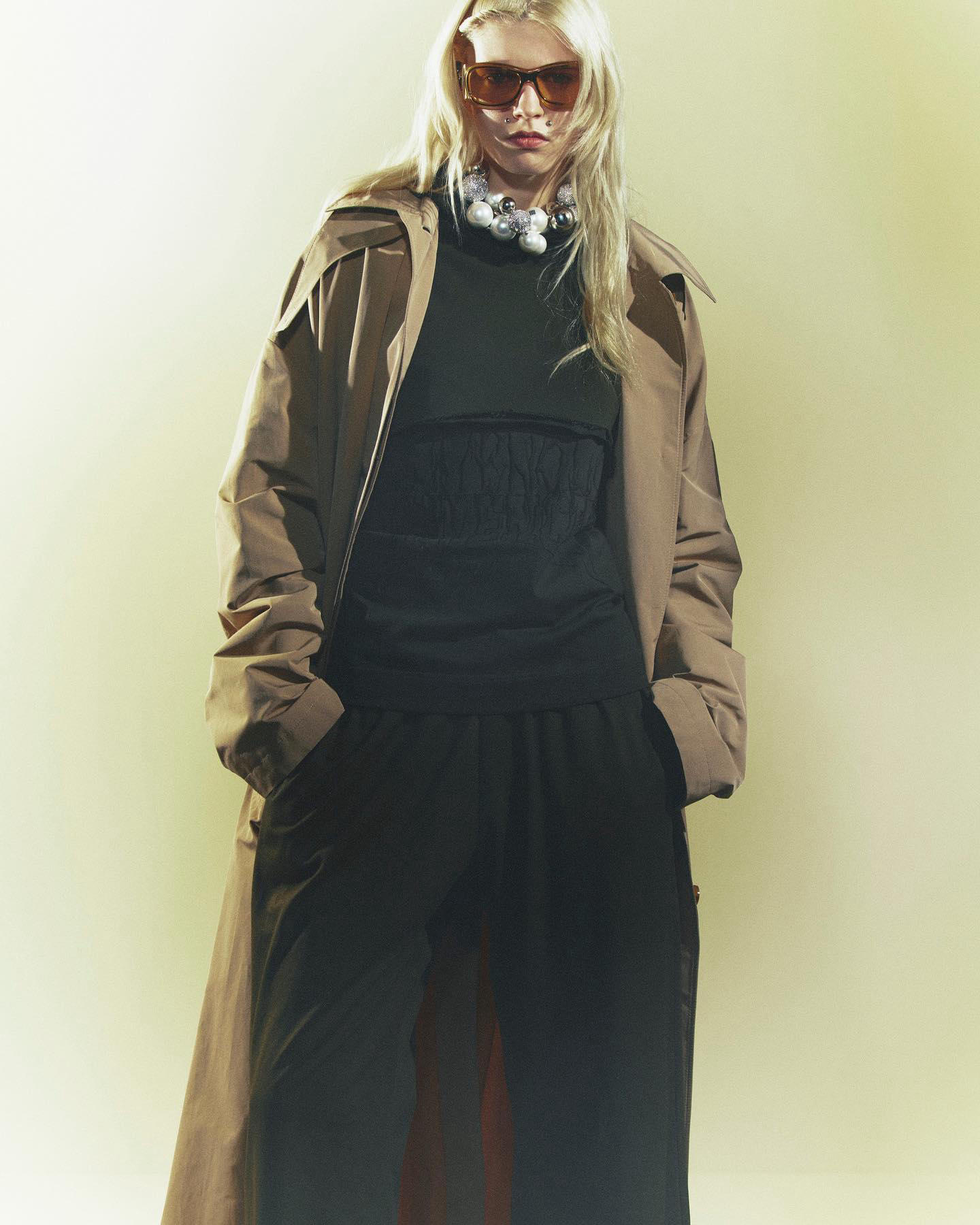 image  1 GIVENCHY - oversized trench in cotton taffeta by #matthewmwilliams