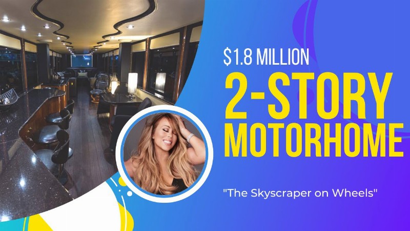 Inside Mariah Carey’s Insane 2-story Motorhome #shorts #motorhome #luxury