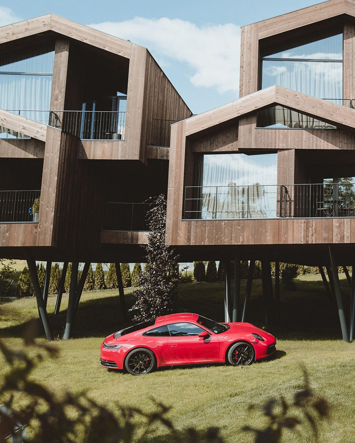 Porsche - Take a sustainable Alpine tour and greet sustainable buildings that blend beautifully with