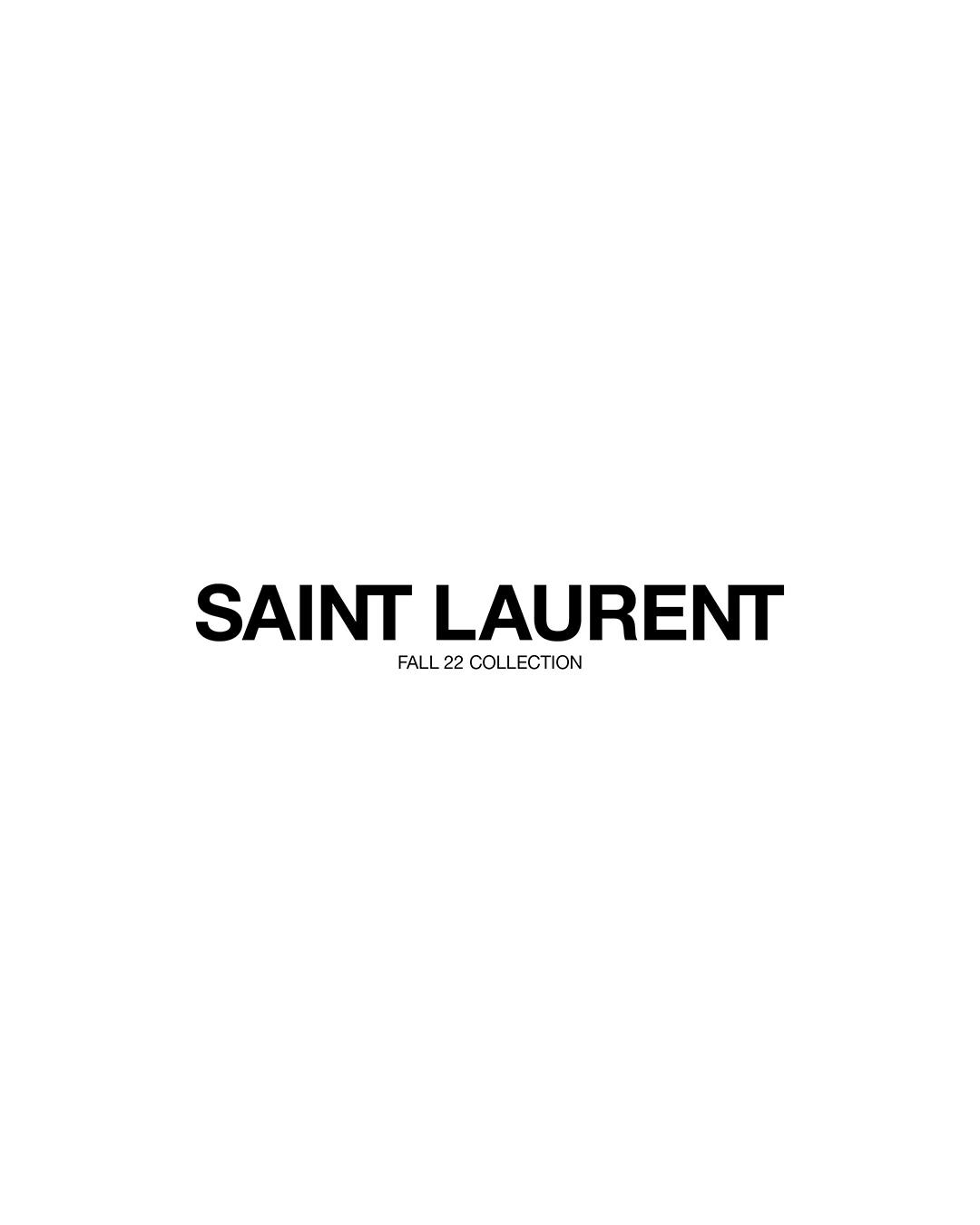 image  1 SAINT LAURENT - Fall 22⁣by Anthony Vaccarello⁣⁣#YSL #SaintLaurent #YvesSaintLaurent⁣#anthonyvaccarel