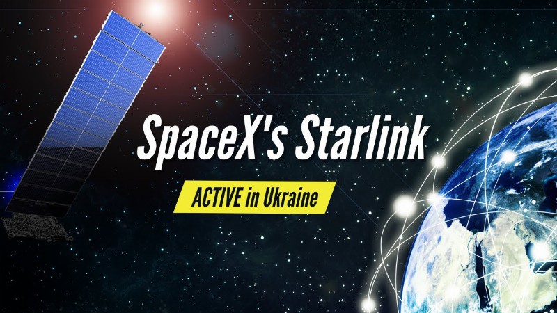 Spacex's Starlink Active In Ukraine : Elon Musk #shorts #starlink #ukraine